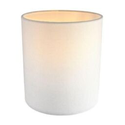 Happy Homewares Contemporary & Stylish Linen Fabric Lamp Shade in White - Size: 6 inches - thumbnail 2