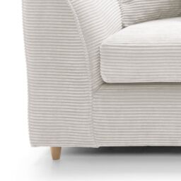 Abakus Direct Jumbo 3 Seater Sofa White - thumbnail 5