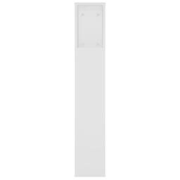 Berkfield Home Headboard Cabinet White 220x18.5x104.5 cm - thumbnail 5