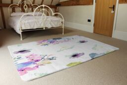 Benjamin Tate Design Watercolour Flowers Designer Rug in Natural - Size: Large - thumbnail 3