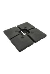 Living and Home 92KG Commercial Super Heavyweight 4pc Set - HDPE Plastic Fillable Stand Weights for Outdoor Cantilever Parasol Base, Heavy Duty - thumbnail 4