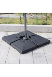 Living and Home 92KG Commercial Super Heavyweight 4pc Set - HDPE Plastic Fillable Stand Weights for Outdoor Cantilever Parasol Base, Heavy Duty - thumbnail 2