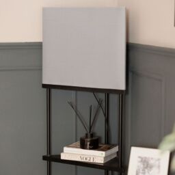 ValueLights Taska 3 Shelves Corner Floor Lamp With Grey Shade - thumbnail 4