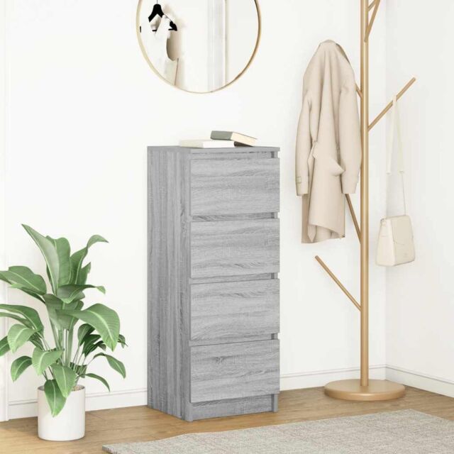 Berkfield Home Sideboard Grey Sonoma 37.5x35x99 cm Engineered Wood - image 1