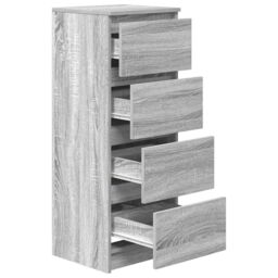 Berkfield Home Sideboard Grey Sonoma 37.5x35x99 cm Engineered Wood - thumbnail 5