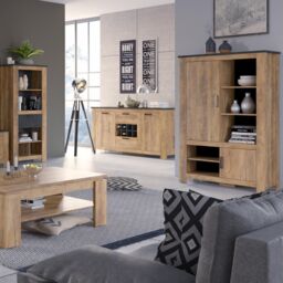 Furniture To Go Rapallo Extending Dining Table 160-200cm in Brown - thumbnail 6