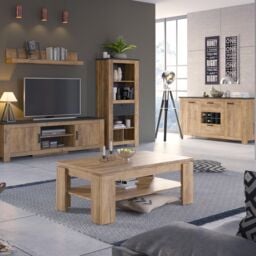 Furniture To Go Rapallo Extending Dining Table 160-200cm in Brown - thumbnail 5
