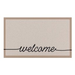 Artsy Mats Beige Welscribble Indoor & Outdoor Doormat - Size: 40 cm x 70 cm - thumbnail 2