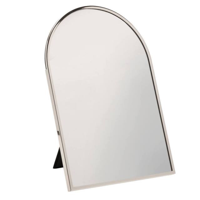 Sophia Nickle Plated Steel Mirror Large in Silver - image 1