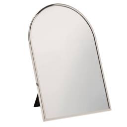 Sophia Nickle Plated Steel Mirror Large in Silver - thumbnail 1
