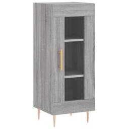 Berkfield Home Highboard Grey Sonoma 34.5x34x180 cm Engineered Wood - thumbnail 7