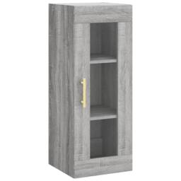 Berkfield Home Highboard Grey Sonoma 34.5x34x180 cm Engineered Wood - thumbnail 5