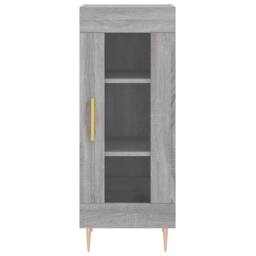 Berkfield Home Highboard Grey Sonoma 34.5x34x180 cm Engineered Wood - thumbnail 8