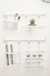 Orsina Sorello Hanging Storage Basket in White - thumbnail 4