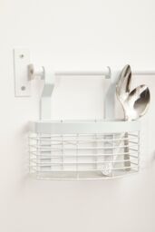 Orsina Sorello Hanging Storage Basket in White - thumbnail 3