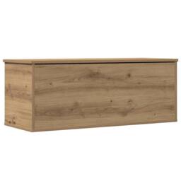 Berkfield Home Storage Box in Artisan Oak - 90x35x35 cm, Made from Engineered Wood in Brown - Size: 90 x 35 x 35 cm - thumbnail 5