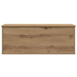 Berkfield Home Storage Box in Artisan Oak - 90x35x35 cm, Made from Engineered Wood in Brown - Size: 90 x 35 x 35 cm - thumbnail 6