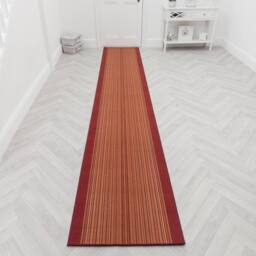 runrug Hallway Runner Rug - Non-Slip, Hardwearing, 5.4mm - 'Carnaby' in Terracotta - Size: 100 cm x 390 cm - thumbnail 5