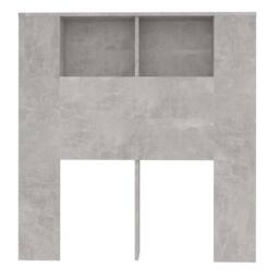 Berkfield Home Headboard Cabinet Concrete Grey 100x18.5x104.5 cm - thumbnail 4