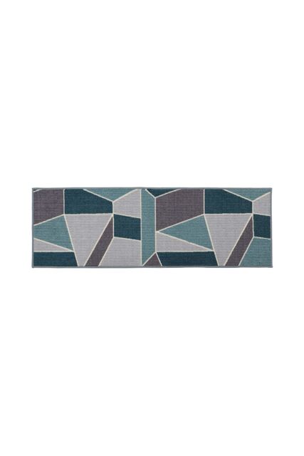 JVL Fiora Machine Washable Doormat 50 x 150 cm Duck Egg in Duck Egg Blue - Size: 50 cm x 150 cm - image 1