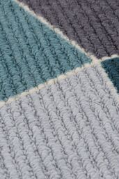 JVL Fiora Machine Washable Doormat 50 x 150 cm Duck Egg in Duck Egg Blue - Size: 50 cm x 150 cm - thumbnail 3