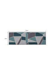 JVL Fiora Machine Washable Doormat 50 x 150 cm Duck Egg in Duck Egg Blue - Size: 50 cm x 150 cm - thumbnail 5