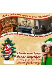 Deco Express Christmas Candle Santa & Christmas Tree Xmas Home Décor in Green - thumbnail 5