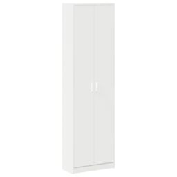 Berkfield Home Wardrobe White 55x25x189 cm Engineered Wood - Size: 55 x 25 x 189 cm - thumbnail 2