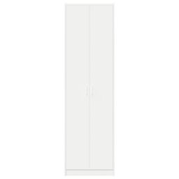 Berkfield Home Wardrobe White 55x25x189 cm Engineered Wood - Size: 55 x 25 x 189 cm - thumbnail 6