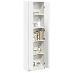 Berkfield Home Wardrobe White 55x25x189 cm Engineered Wood - Size: 55 x 25 x 189 cm - thumbnail 3