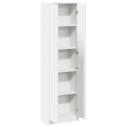 Berkfield Home Wardrobe White 55x25x189 cm Engineered Wood - Size: 55 x 25 x 189 cm - thumbnail 5