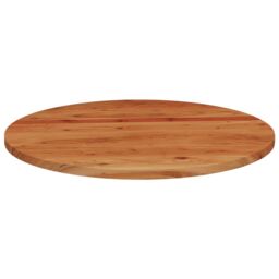 Berkfield Home Table Top √ò70x3.8 cm Round Solid Wood Acacia in Brown - Size: 70x3.8 cm - thumbnail 4