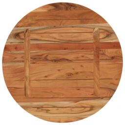 Berkfield Home Table Top √ò70x3.8 cm Round Solid Wood Acacia in Brown - Size: 70x3.8 cm - thumbnail 5