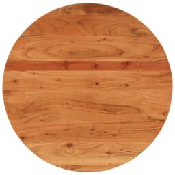 Berkfield Home Table Top √ò70x3.8 cm Round Solid Wood Acacia in Brown - Size: 70x3.8 cm - thumbnail 1