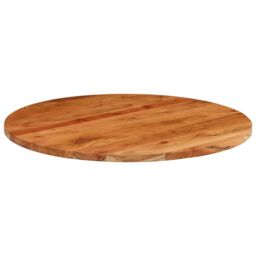 Berkfield Home Table Top √ò70x3.8 cm Round Solid Wood Acacia in Brown - Size: 70x3.8 cm - thumbnail 3