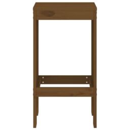 Berkfield Home Bar Stools 2 pcs Honey Brown 40x36x75 cm Solid Wood Pine - Size: 40 x 36 x 75 cm - thumbnail 4