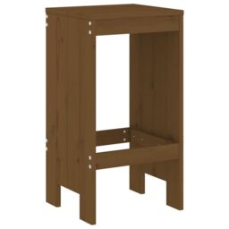 Berkfield Home Bar Stools 2 pcs Honey Brown 40x36x75 cm Solid Wood Pine - Size: 40 x 36 x 75 cm - thumbnail 3