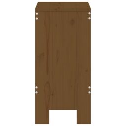 Berkfield Home Bar Stools 2 pcs Honey Brown 40x36x75 cm Solid Wood Pine - Size: 40 x 36 x 75 cm - thumbnail 5