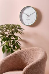 PRESENT TIME Karlsson Joy Wall Clock 40cm - Green & White - thumbnail 2