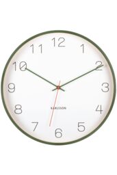 PRESENT TIME Karlsson Joy Wall Clock 40cm - Green & White - thumbnail 3