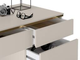 Vente-unique Desk - 5 Drawers - Beige & Gold - VUKIA - thumbnail 8