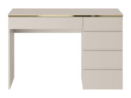 Vente-unique Desk - 5 Drawers - Beige & Gold - VUKIA - thumbnail 2