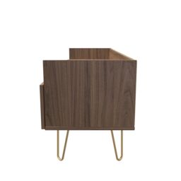 Ready Assembled 2 U Fuji 2 Drawer TV Unit (Ready Assembled) in Walnut - Size: Medium - thumbnail 2