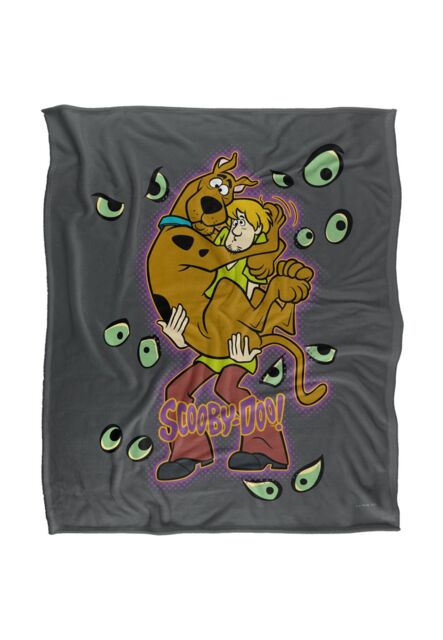 Warner Brothers Scooby Doo Officially Licensed Silky Touch Super Soft Throw Blanket 152 x 127 cm in White - image 1