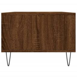 Berkfield Home Coffee Table Brown Oak 90x50x36.5 cm Engineered Wood - thumbnail 7