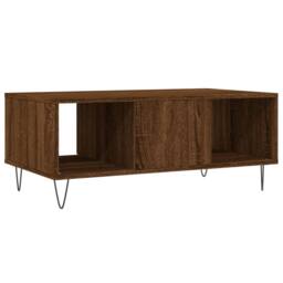 Berkfield Home Coffee Table Brown Oak 90x50x36.5 cm Engineered Wood - thumbnail 8