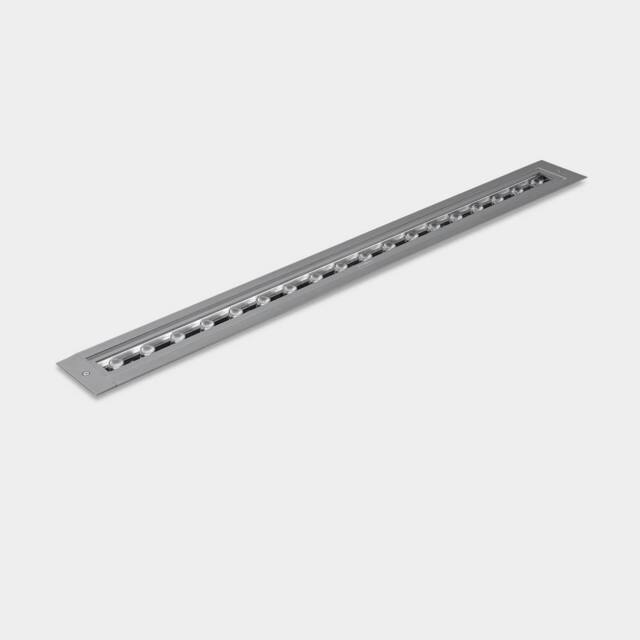 Netlighting Convert Dmx Outdoor Recessed Linear Ground Light Grey IP65 IP67 RGBW