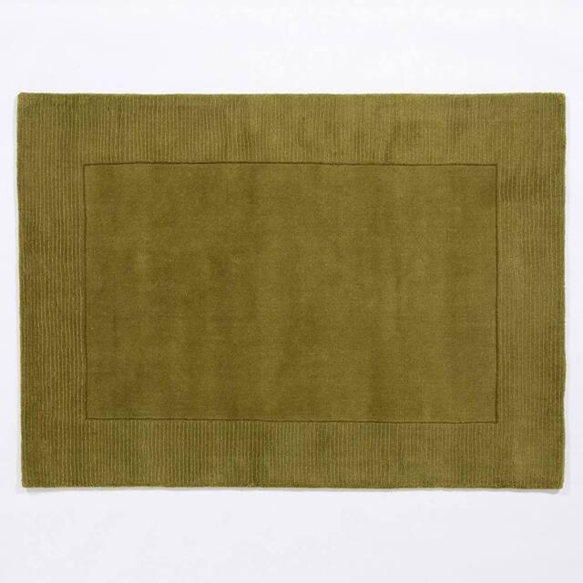 Arthouse Esme Wool Olive Rug 80x150cm in Green - Size: Medium - image 1