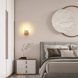 COMELY Indoor Led Wall Lights, G9 Vintage Wood Wall Lamp, 3000K/4500K/6000K in Walnut - thumbnail 4