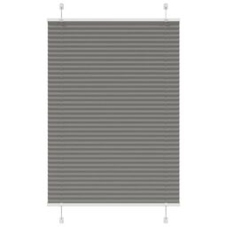 Berkfield Home Pleated Blind Anthracite 95x150 cm Fabric Width 94.4 cm Polyester in Black